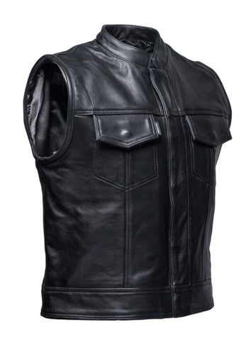 Unknown Industries EASY RIDER BLACK LEATHER VEST